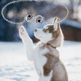 Bracelet with Infinity Symbol and Paw Charm with Zirconia