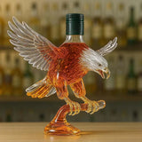 Glass Whiskey Bottle in the Shape of a Bald Eagle