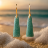 Eliora | Emerald Green Aqua Earrings