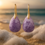 Lavirea | Earrings with Pastel Purple Stones