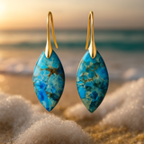 Avelina | Stylish Earrings in Sea Blue