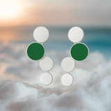 Oceane | Gold Earrings with Turquoise Accents