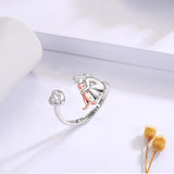 Dog Embrace Ring (Pink)