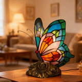 BUTTERGLOW | Handcrafted Glass Lamp with Butterfly