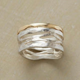 Infinite Gold and Silver Hollow Ring