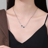Infinite Necklace with Paw and Zirconia