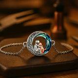 Adjustable Happy Dog Motif Sterling Silver Bracelet